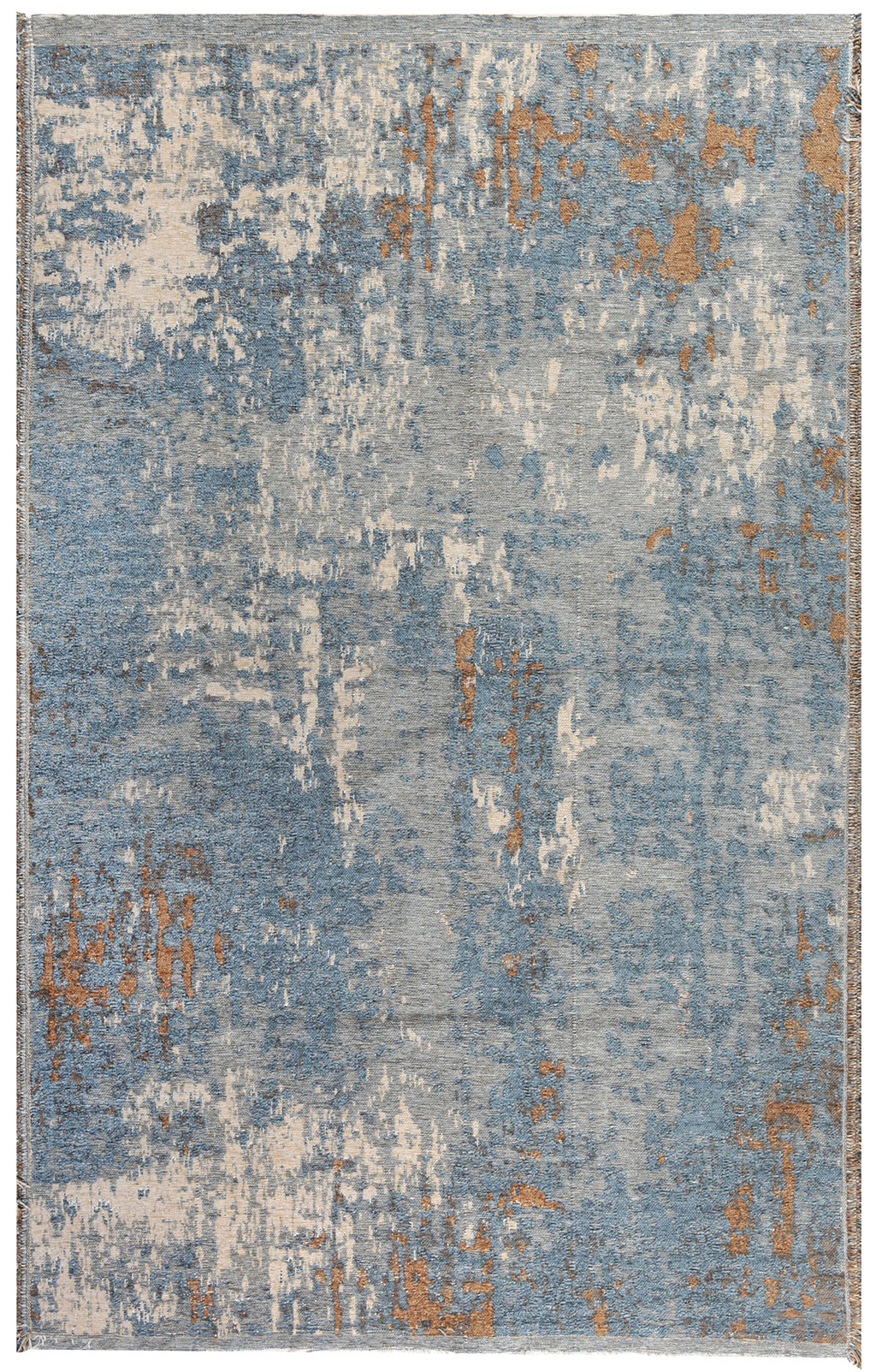 MORETTİ SİDE ÇİFT TARAFLI HALI 10407-E MAVİ-KAHVE