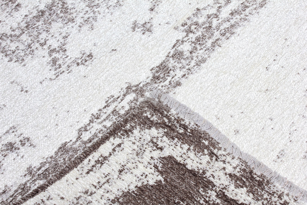 MORETTİ DUO ÇİFT TARAFLI HALI 11707-A GRİ-BEYAZ