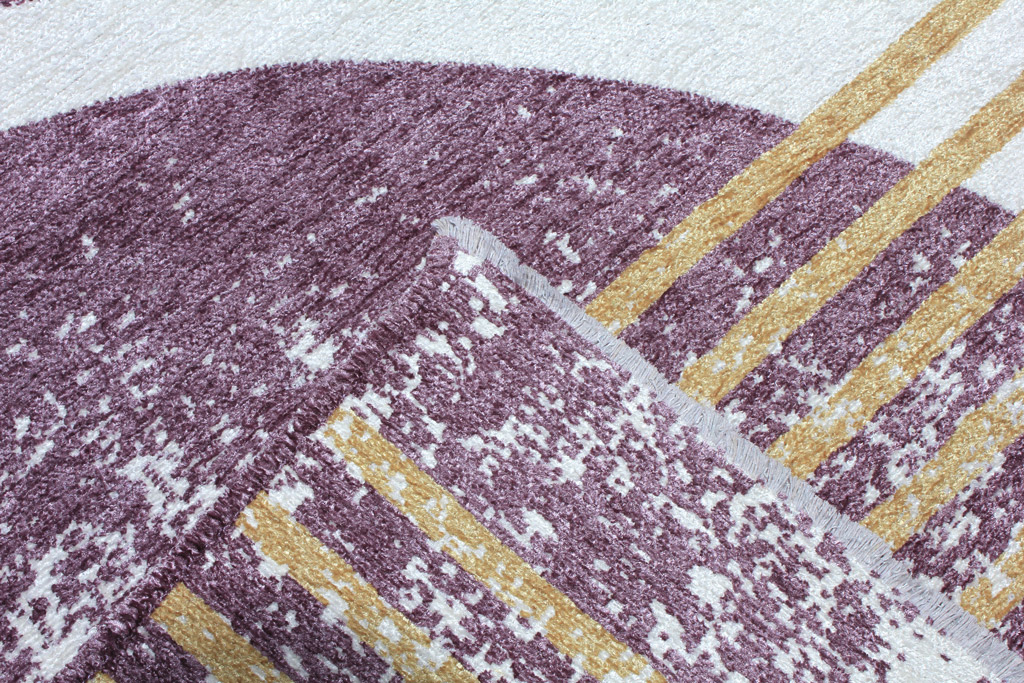 MORETTİ DUO ÇİFT TARAFLI HALI 11734-P MOR-SARI