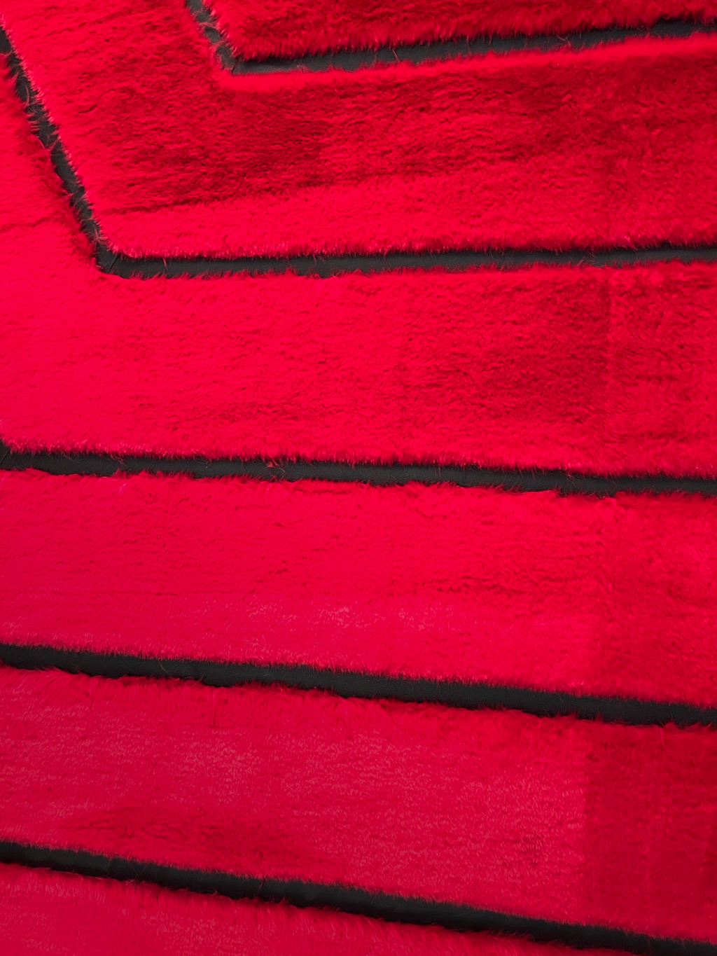 RABBİT KÜRK 014 KIRMIZI-SİYAH