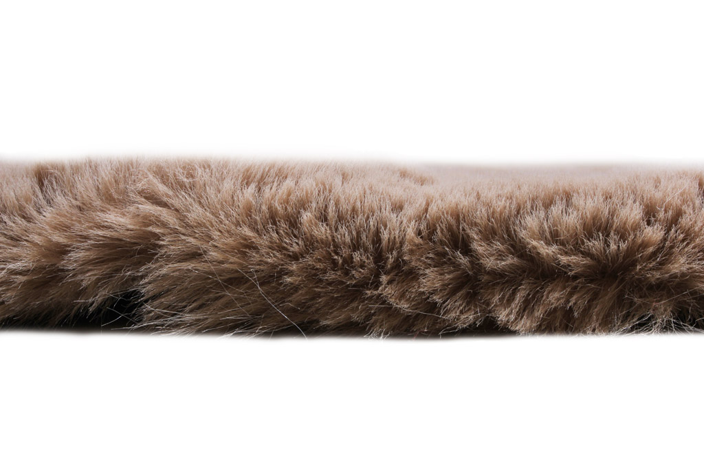 RABBİT KÜRK 012 KAHVE-SİYAH YUVARLAK