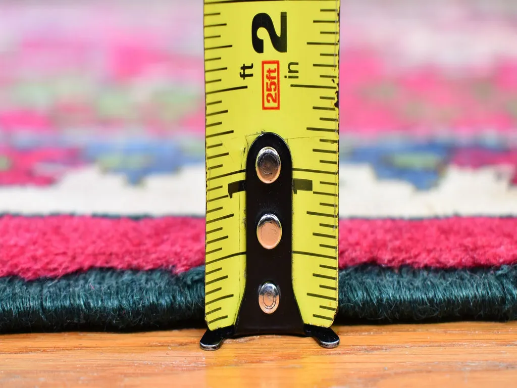 New Hand Knotted Red Wool Rectangle Oriental Rug 4'10" x 7'2"