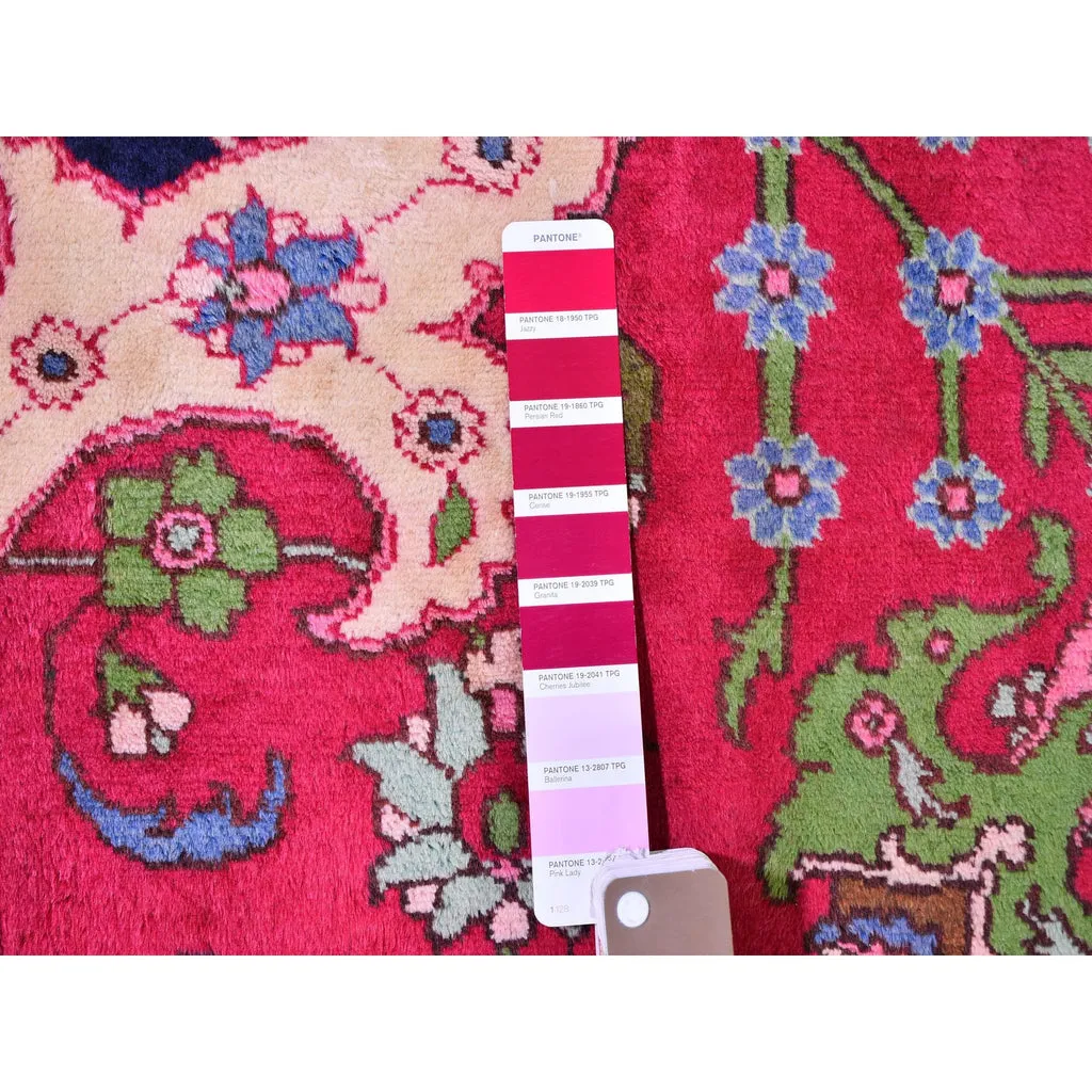 New Hand Knotted Red Wool Rectangle Oriental Rug 4'10" x 7'2"