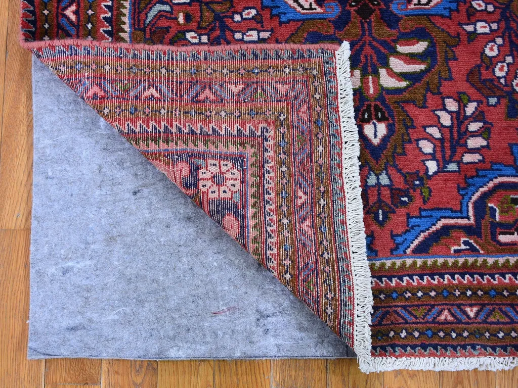 New Hand Knotted Red Wool Rectangle Oriental Rug 3'6" x 5'5"