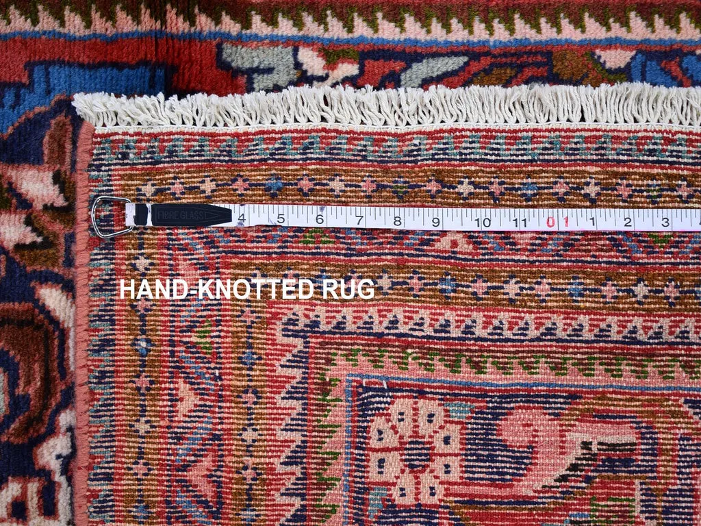 New Hand Knotted Red Wool Rectangle Oriental Rug 3'6" x 5'5"