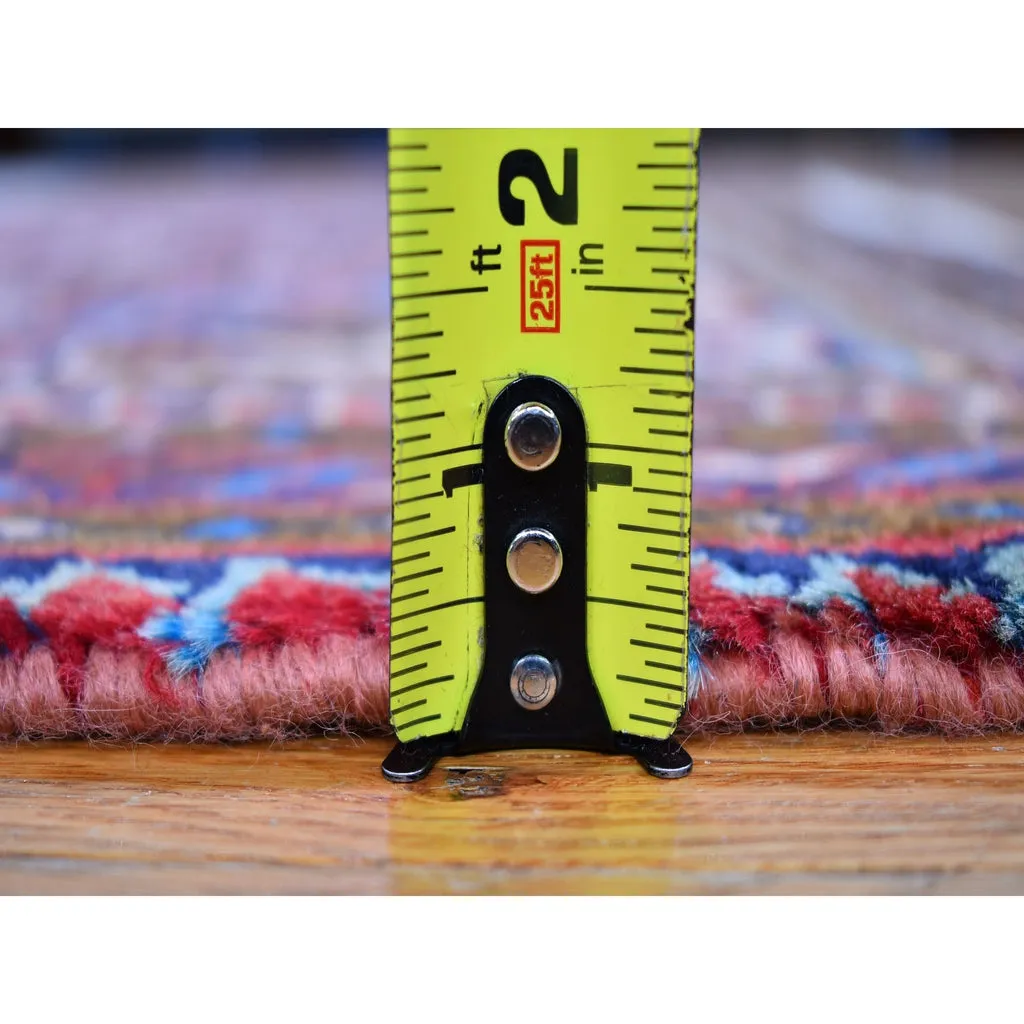 New Hand Knotted Red Wool Rectangle Oriental Rug 3'6" x 5'5"