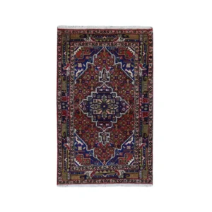 New Hand Knotted Red Wool Rectangle Oriental Rug 3'4" x 5'10"