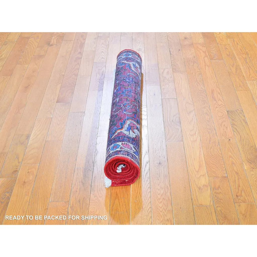 New Hand Knotted Red Wool Rectangle Oriental Rug 3'6" x 5'0"