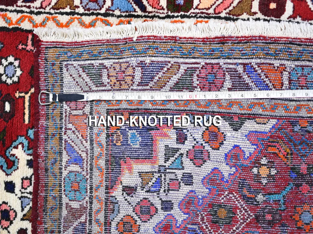 New Hand Knotted Red Wool Rectangle Oriental Rug 3'6" x 5'3"