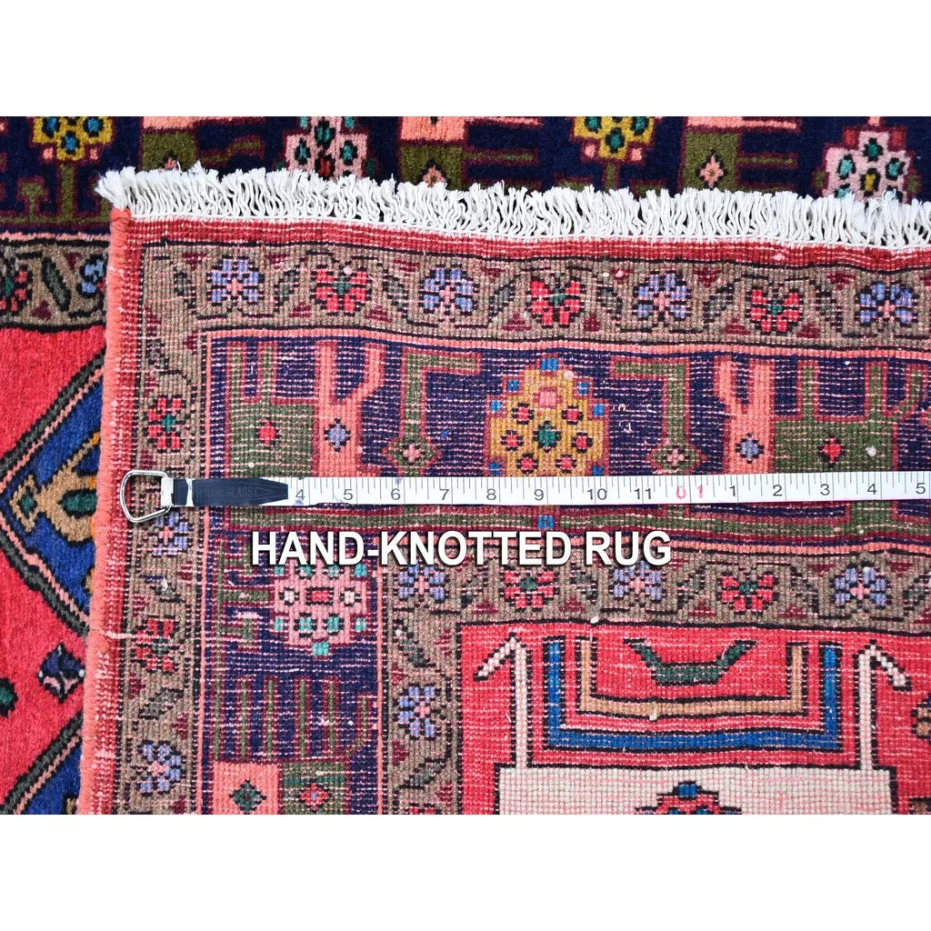 New Hand Knotted Red Wool Rectangle Oriental Rug 4" x 4'