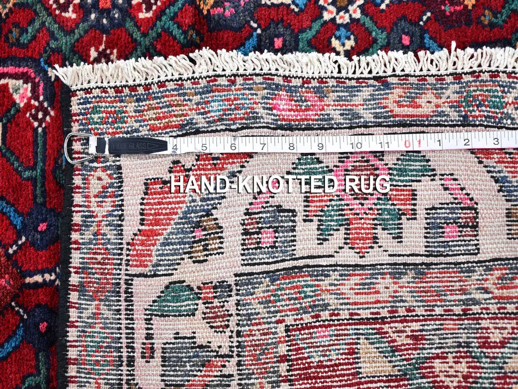 New Hand Knotted Red Wool Rectangle Oriental Rug 3'6" x 6'3"