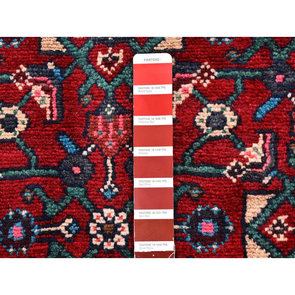 New Hand Knotted Red Wool Rectangle Oriental Rug 3'6" x 6'3"