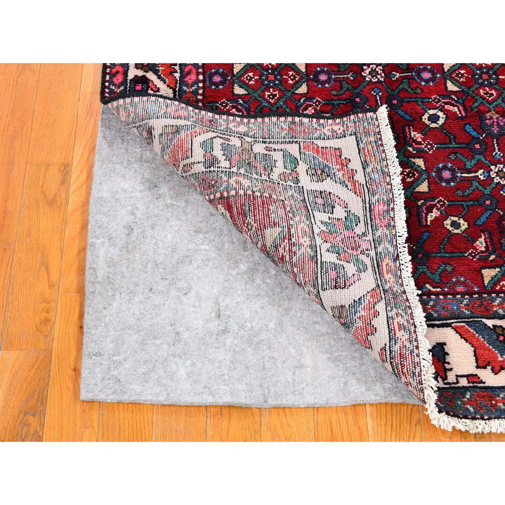 New Hand Knotted Red Wool Rectangle Oriental Rug 3'6" x 6'3"