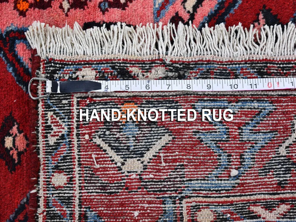 New Hand Knotted Red Wool Rectangle Oriental Rug 4'4" x 6'8"