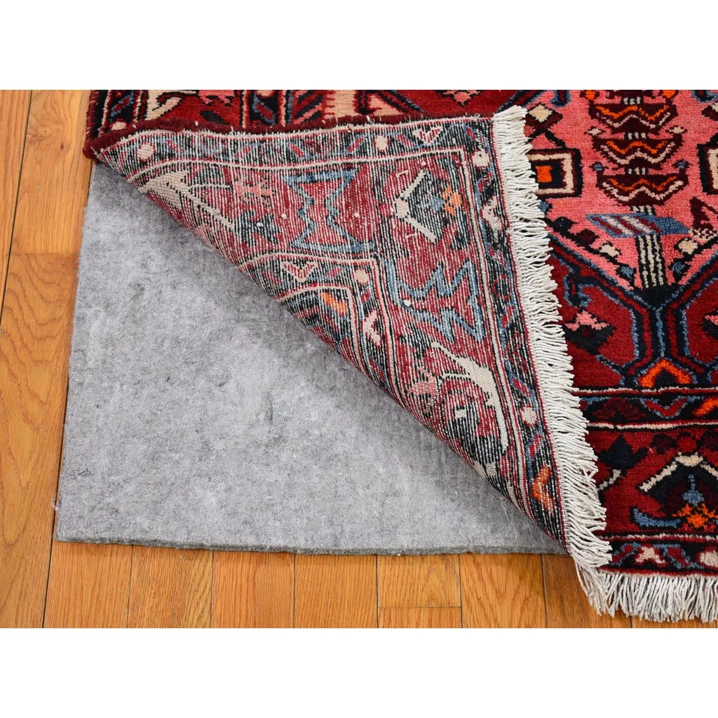New Hand Knotted Red Wool Rectangle Oriental Rug 4'4" x 6'8"