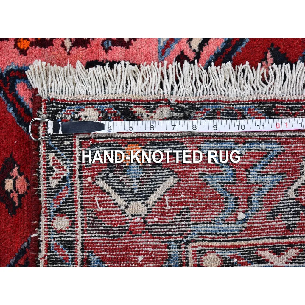 New Hand Knotted Red Wool Rectangle Oriental Rug 4'4" x 6'8"