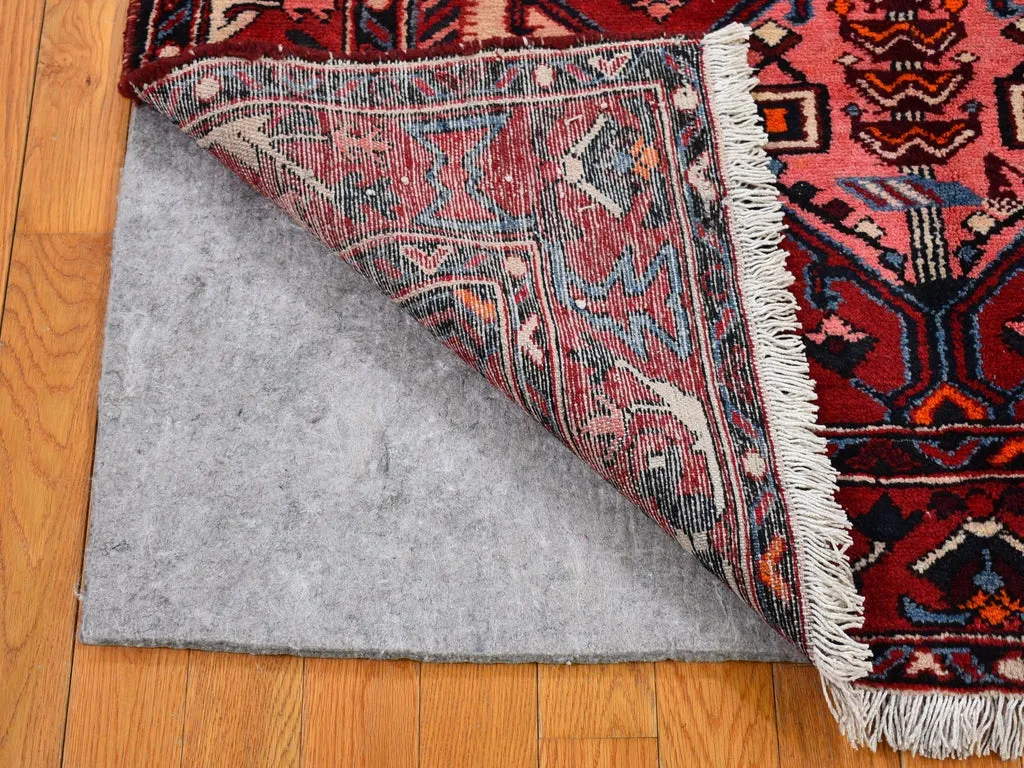 New Hand Knotted Red Wool Rectangle Oriental Rug 4'4" x 6'8"