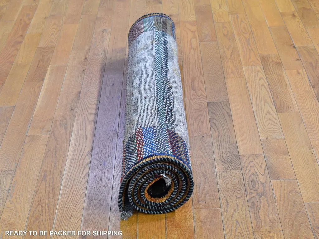 New Hand Knotted Brown Wool Rectangle Oriental Rug 4'1" x 5'0"