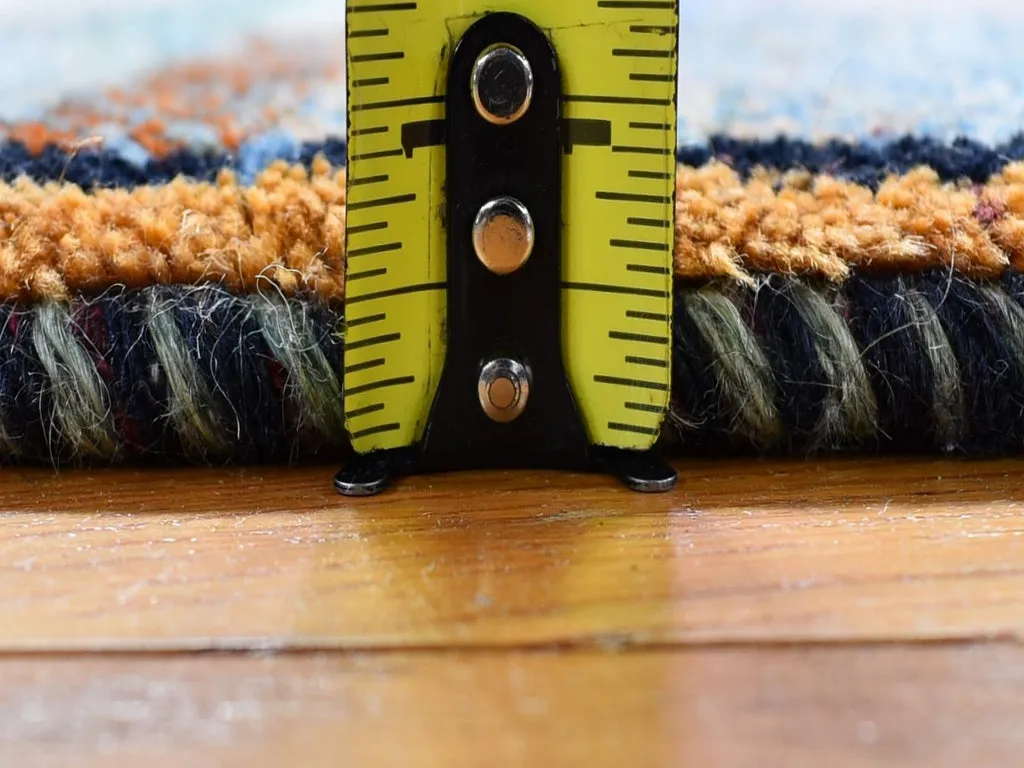 New Hand Knotted Brown Wool Rectangle Oriental Rug 4'1" x 5'0"