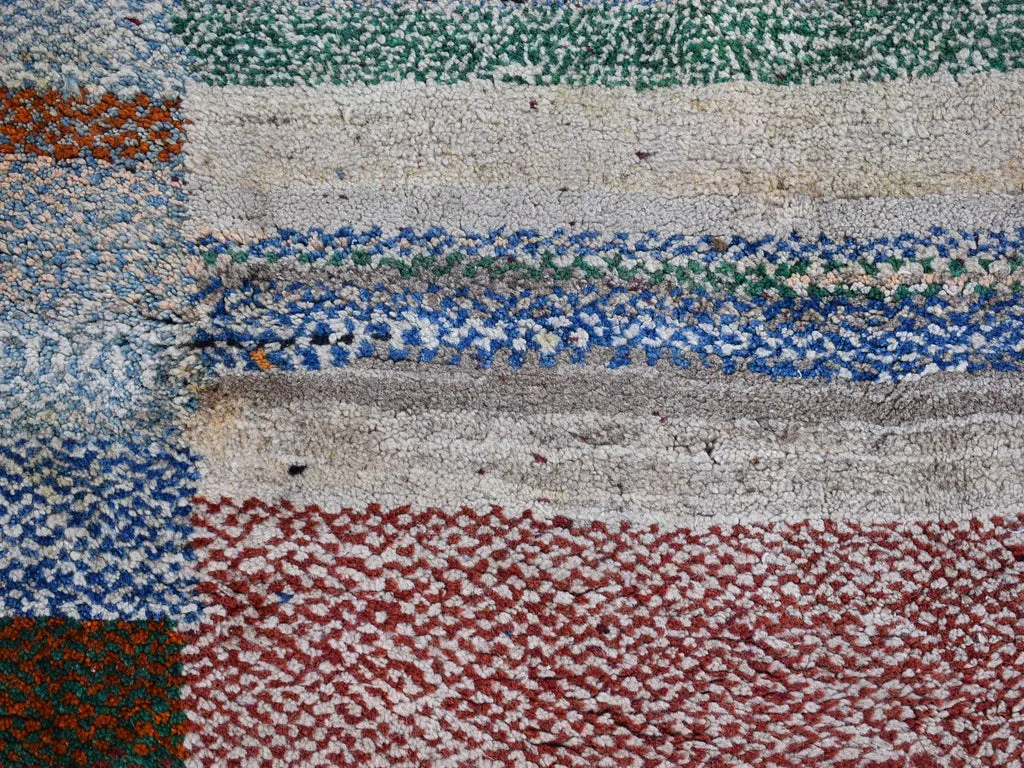 New Hand Knotted Brown Wool Rectangle Oriental Rug 4'1" x 5'0"