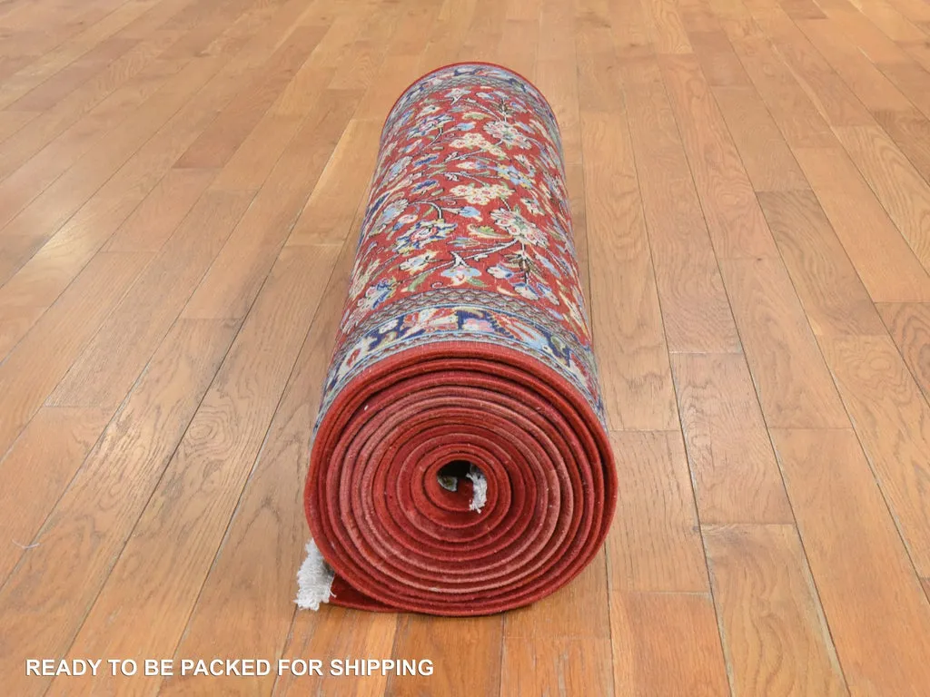 New Hand Knotted Red Wool Runner Oriental Rug 2'8" x 16'6"