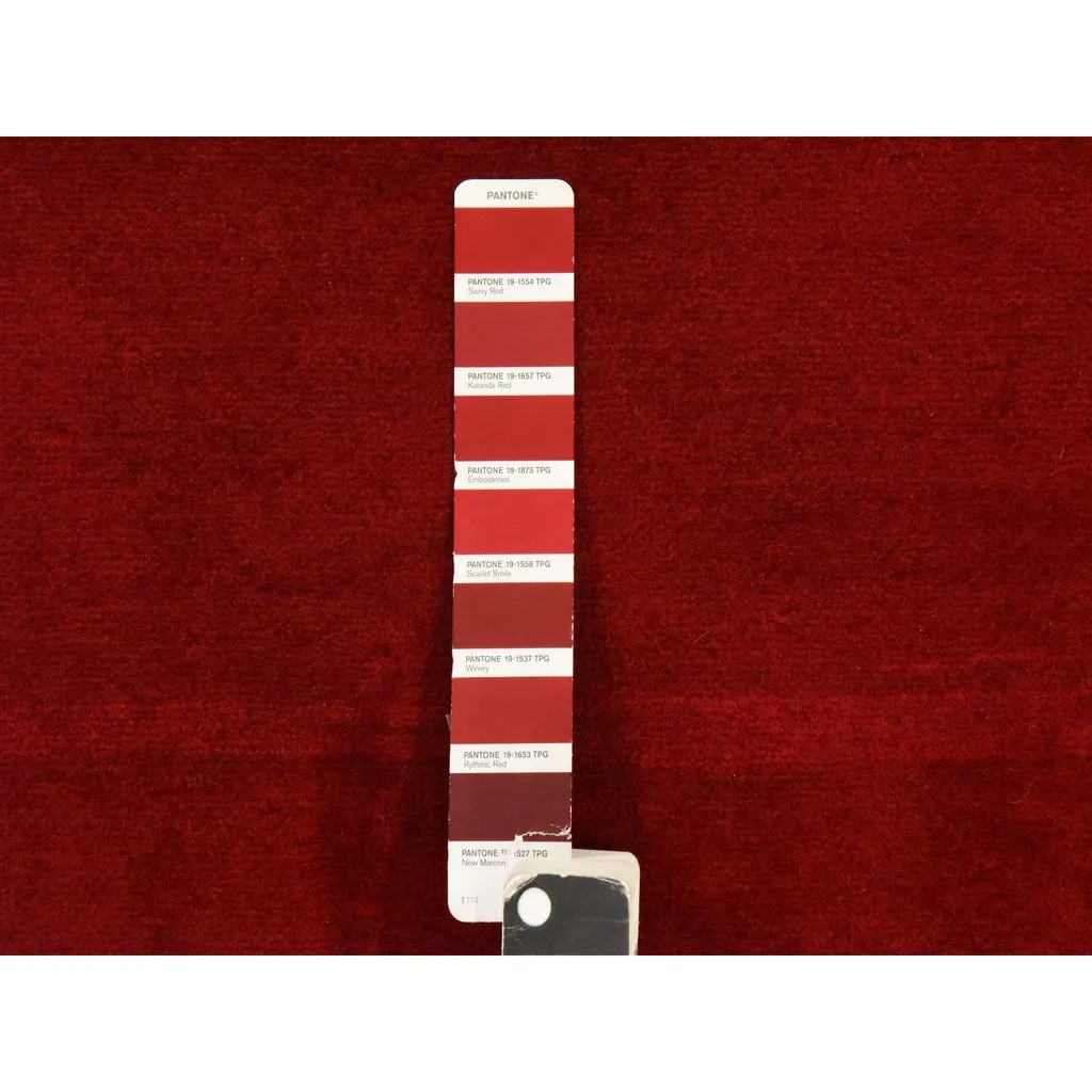 Vintage Hand Knotted Red Wool Runner Oriental Rug 3'5" x 12'10"