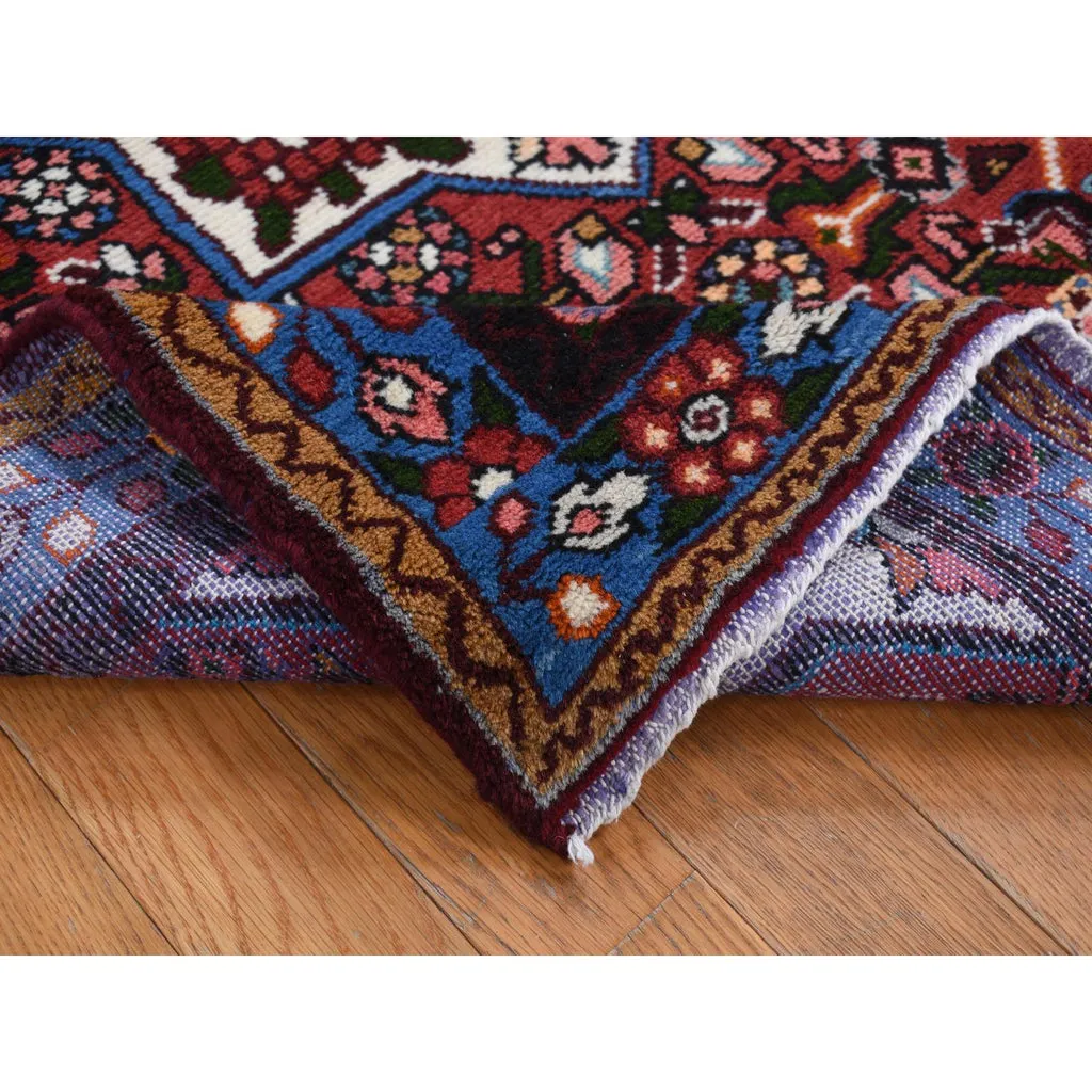 New Hand Knotted Red Wool Rectangle Oriental Rug 3'4" x 4'10"