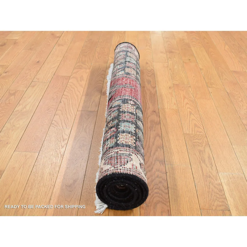 New Hand Knotted Red Wool Rectangle Oriental Rug 3'6" x 4'8"