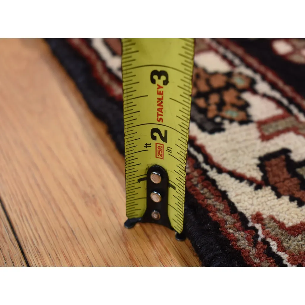 New Hand Knotted Red Wool Rectangle Oriental Rug 3'6" x 4'8"