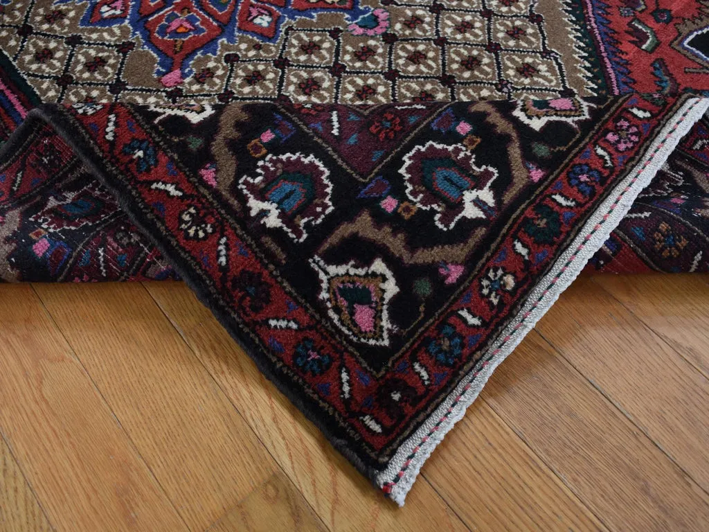 New Hand Knotted Brown Wool Rectangle Oriental Rug 4'1" x 6'9"