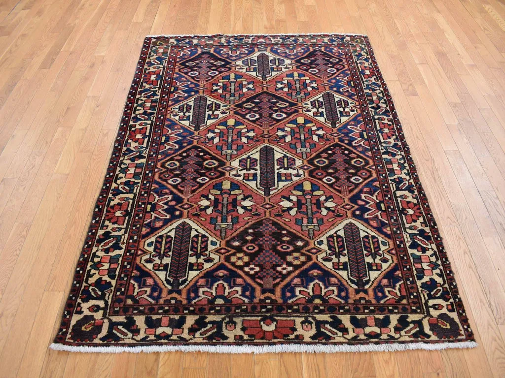 New Hand Knotted Red Wool Rectangle Oriental Rug 5'0" x 6'9"