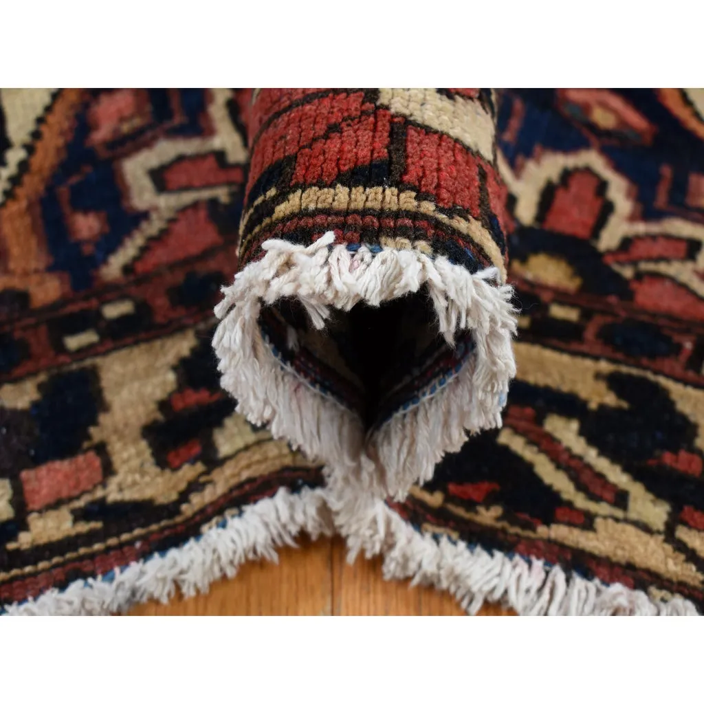 New Hand Knotted Red Wool Rectangle Oriental Rug 5'0" x 6'9"