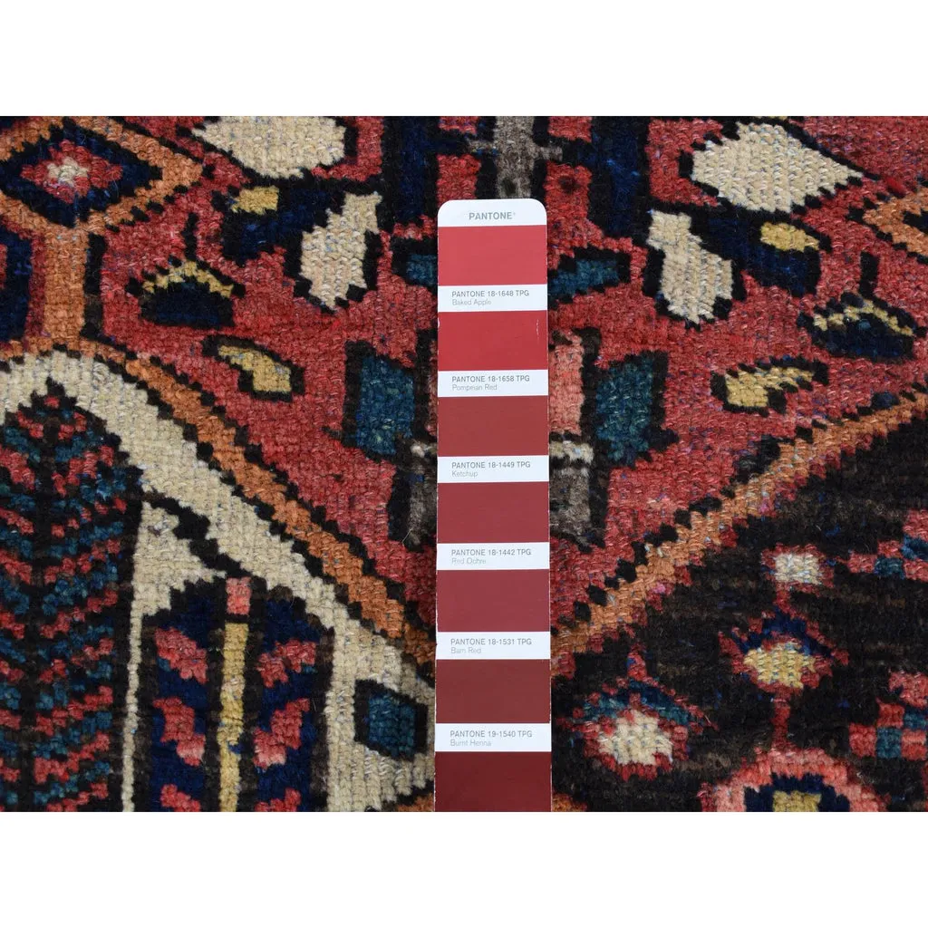 New Hand Knotted Red Wool Rectangle Oriental Rug 5'0" x 6'9"