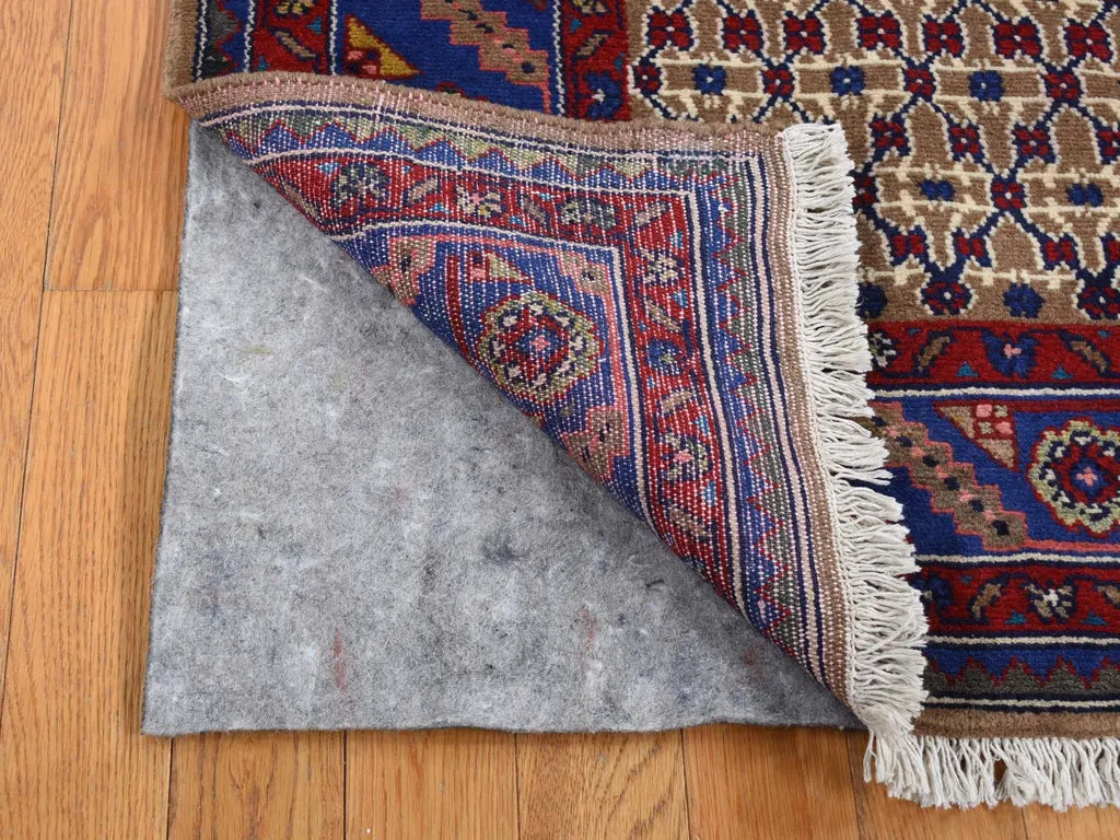 New Hand Knotted Brown Wool Rectangle Oriental Rug 6'8" x 9'1"