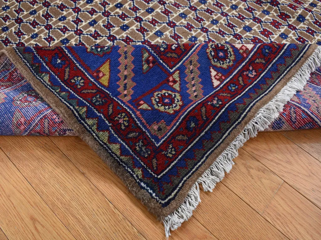 New Hand Knotted Brown Wool Rectangle Oriental Rug 6'8" x 9'1"