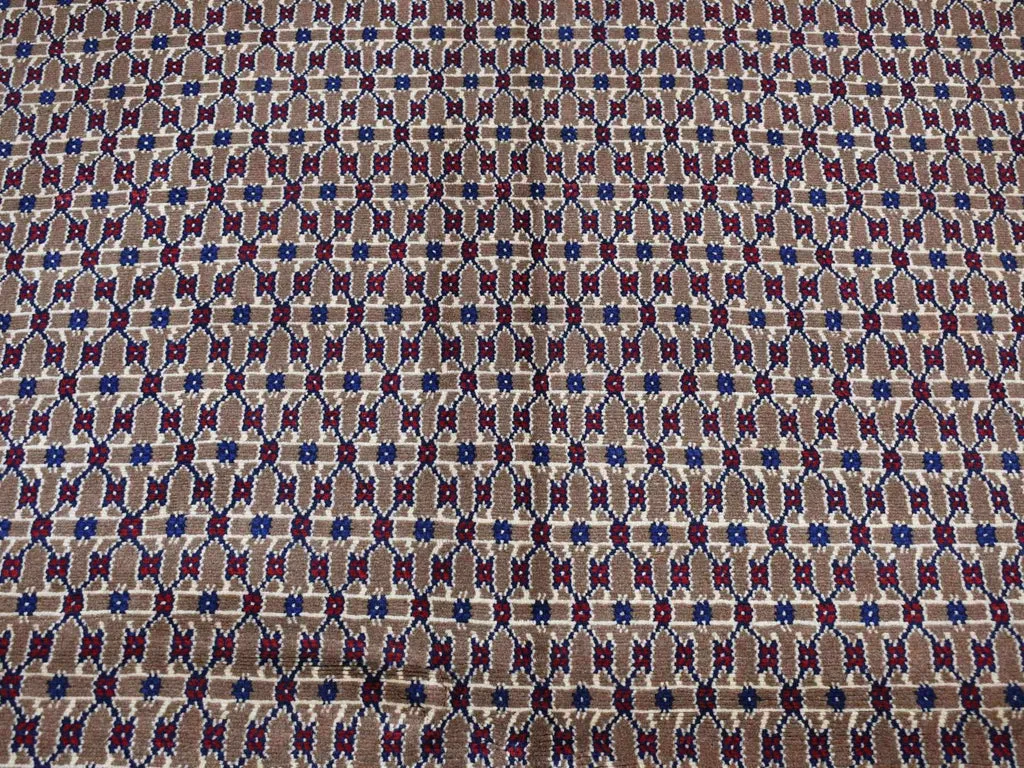 New Hand Knotted Brown Wool Rectangle Oriental Rug 6'8" x 9'1"