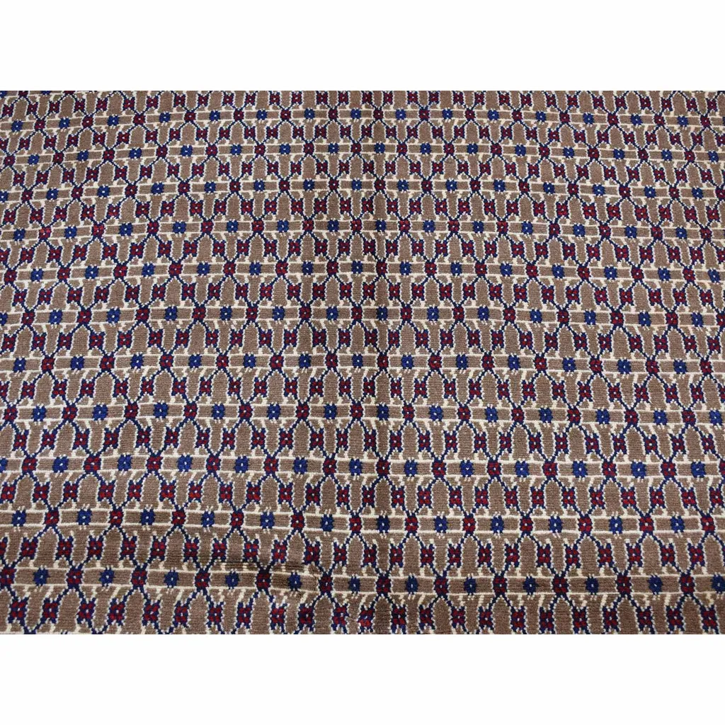 New Hand Knotted Brown Wool Rectangle Oriental Rug 6'8" x 9'1"