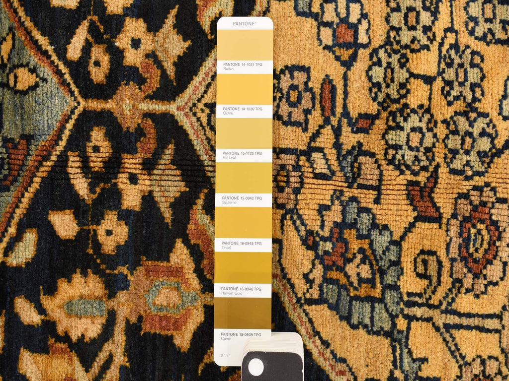 Vintage Hand Knotted Yellow Wool Runner Oriental Rug 6'8" x 19'3"