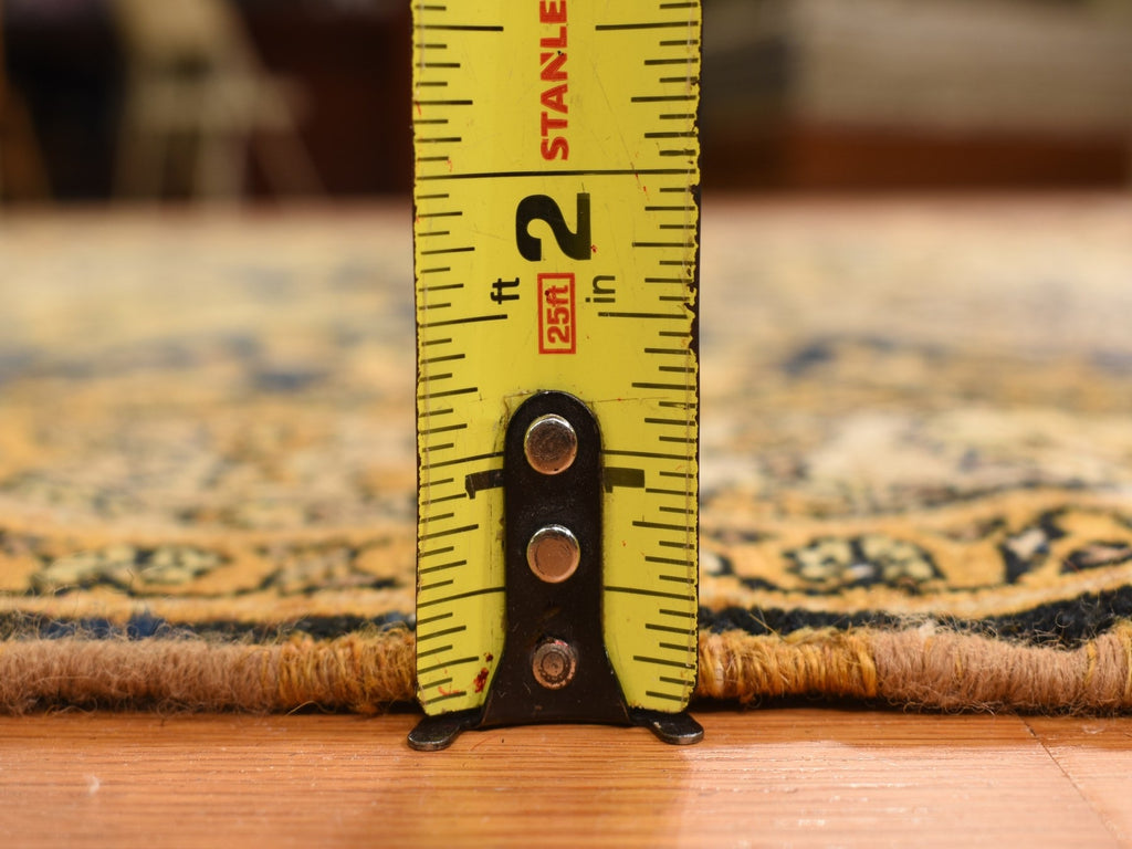 Vintage Hand Knotted Yellow Wool Runner Oriental Rug 6'8" x 19'3"