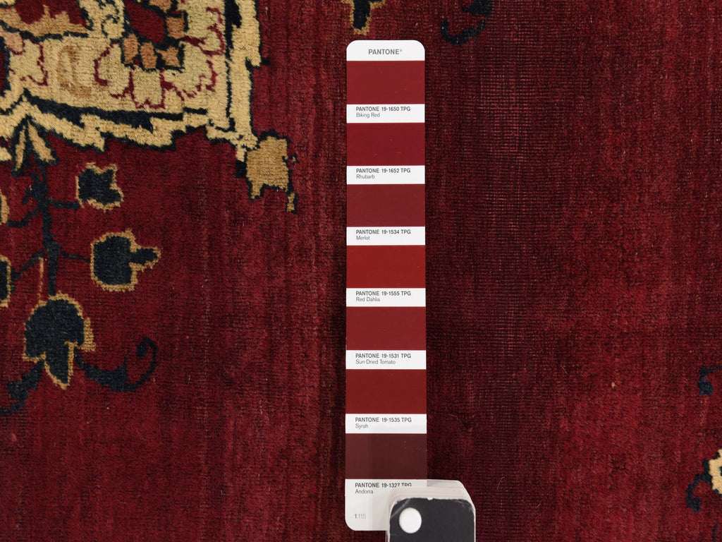 Vintage Hand Knotted Red Wool Rectangle Oriental Rug 10'10" x 15'3"